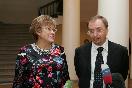 Президент СПбГУ Людмила Вербицкая и ректор Николай Кропачев (Фото: Trend) 