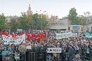 1994 год. Митинг в Москве в поддержку президента АО МММ Сергея Мавроди<br />
                (Фото: Итар-Тасс) 
